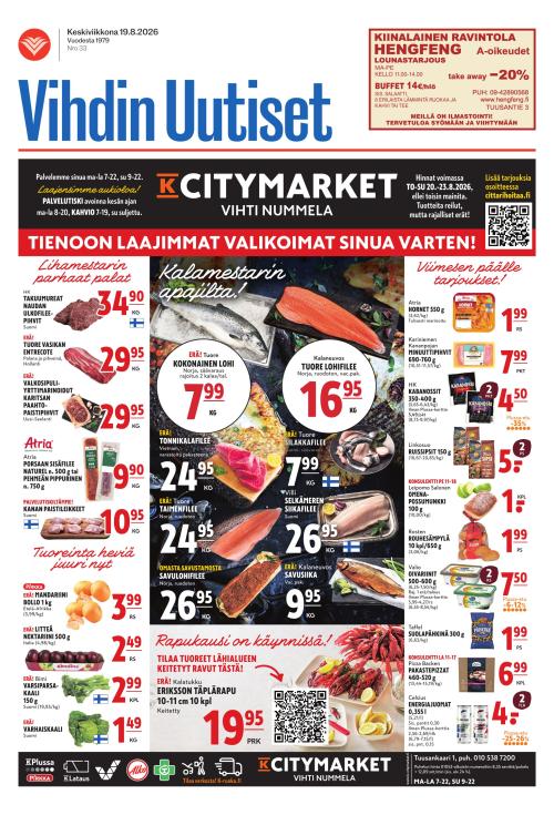 Vihdin uutiset 19.8.2026