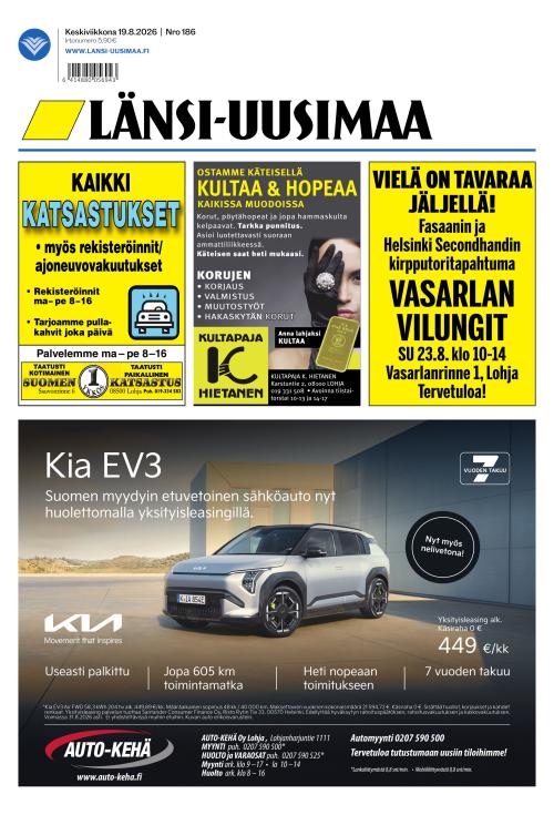 Länsi-Uusimaa 19.8.2026