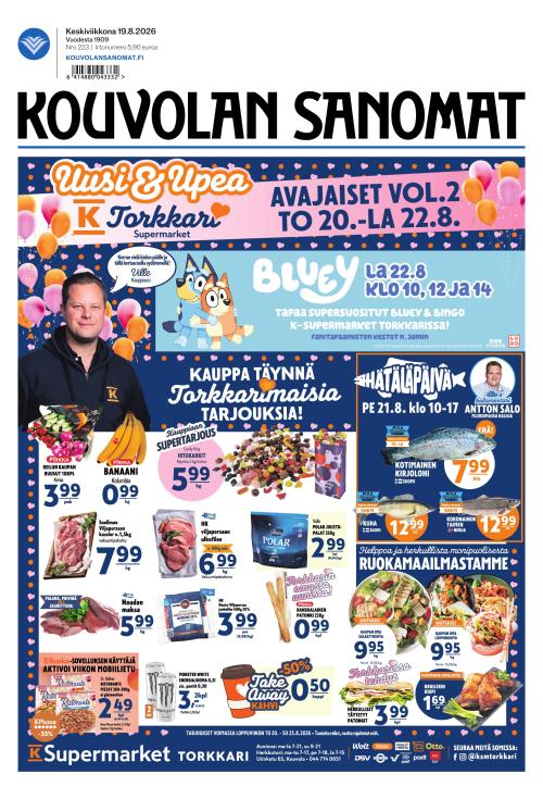 Kouvolan Sanomat 19.8.2026