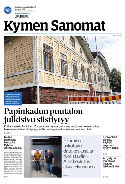 Kymen Sanomat 19.8.2026