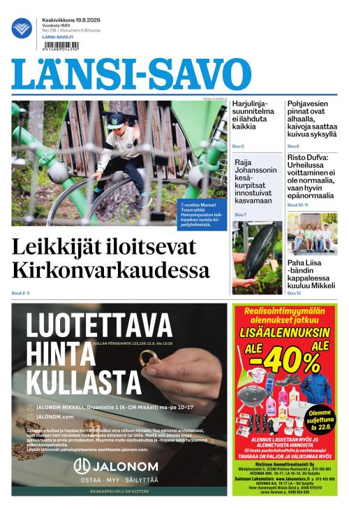 Länsi-Savo 19.8.2026