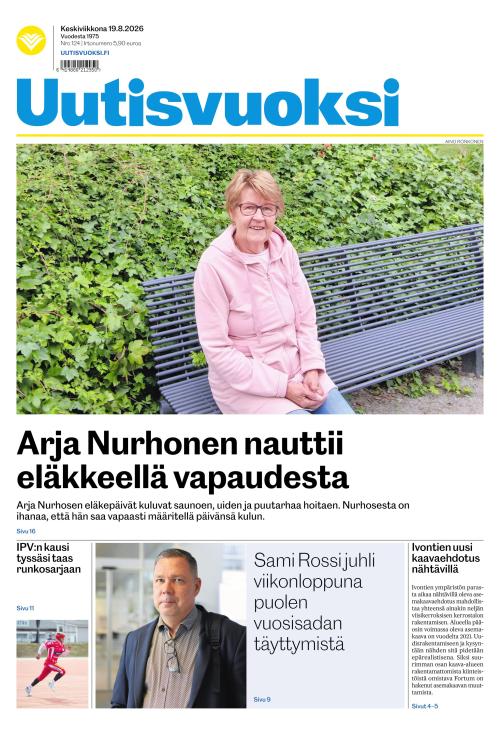 Uutisvuoksi 19.8.2026