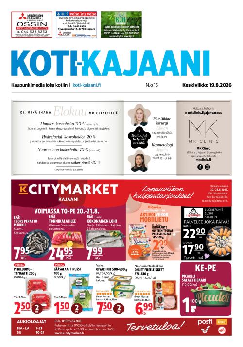 Koti-Kajaani 19.8.2026