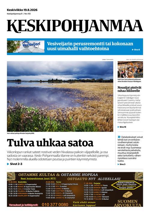 Keskipohjanmaa 19.8.2026