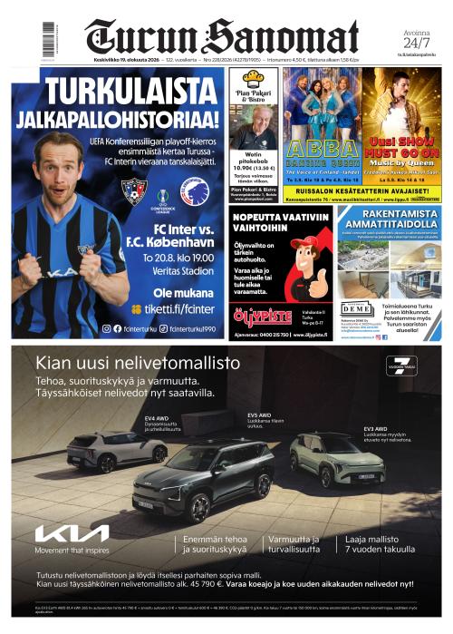 Turun Sanomat 19.8.2026