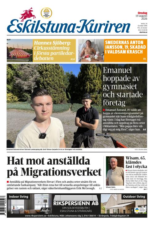 Eskilstuna-Kuriren 19.8.2026