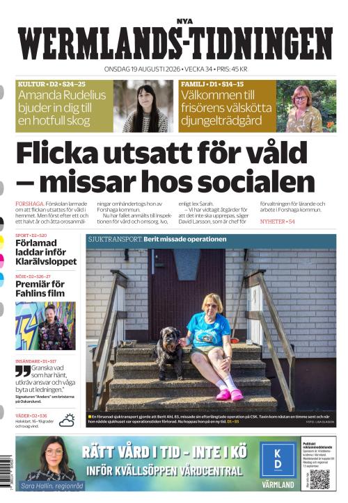 Nya Wermlands-Tidningen 19.8.2026