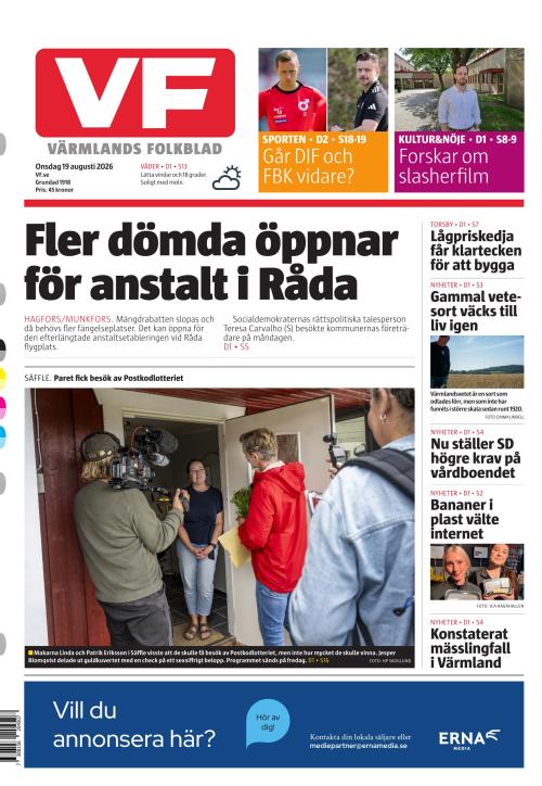 Värmlands Folkblad 19.8.2026