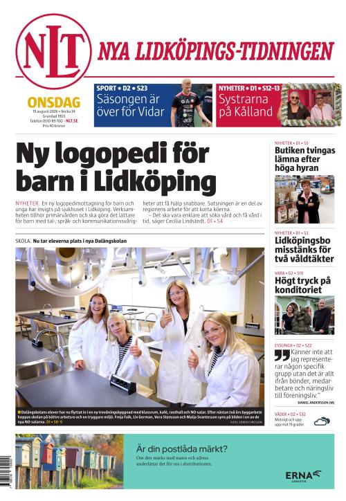 Nya Lidköpings-Tidningen 19.8.2026