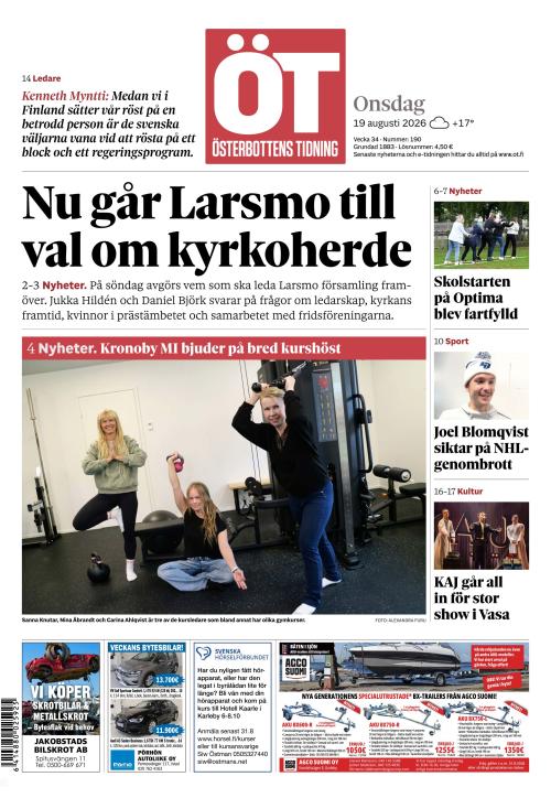 Österbottens Tidning 19.8.2026