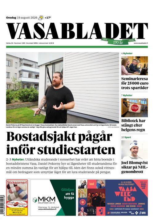 Vasabladet 19.8.2026