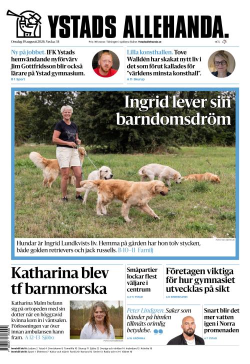 Ystads Allehanda 19.8.2026