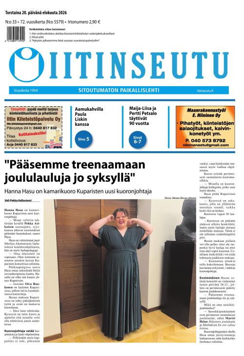 Iitinseutu 20.8.2026