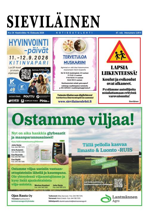 Sieviläinen 19.8.2026