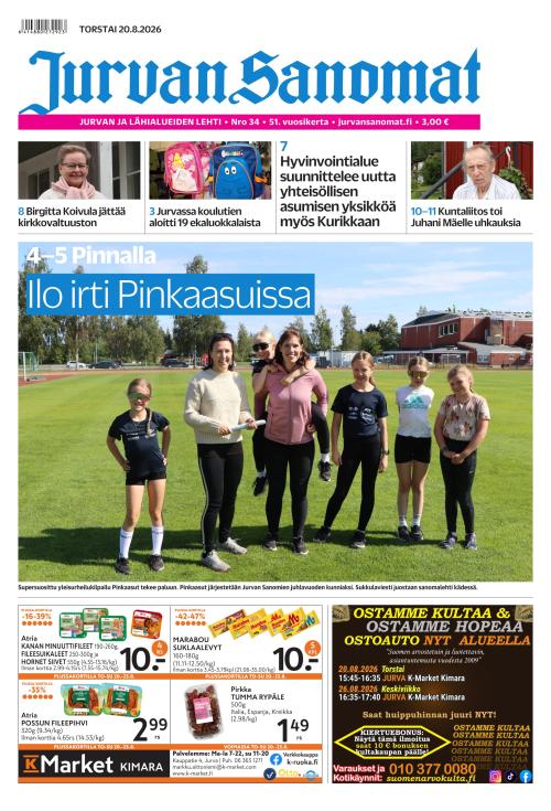 Jurvan Sanomat 20.8.2026