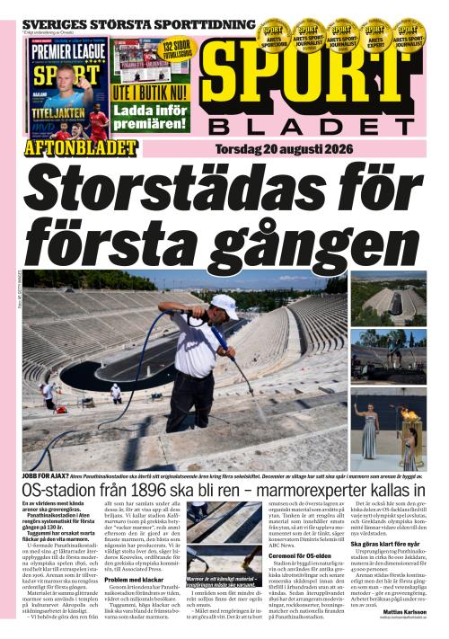 Aftonbladet Sportbladet 20.8.2026