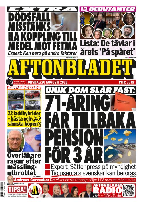 Aftonbladet 20.8.2026