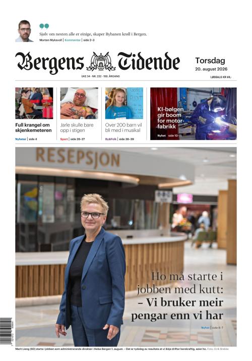 Bergens Tidende 20.8.2026