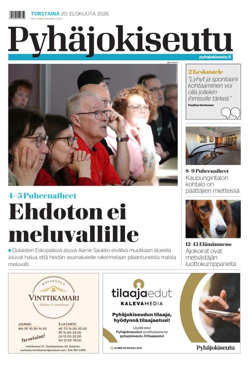 Pyhäjokiseutu 20.8.2026