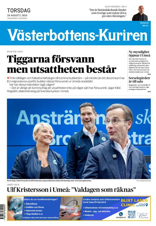 Västerbottens-Kuriren (SE) 20.8.2026