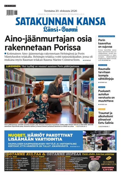 Satakunnan Kansa Länsi-Suomi 20.8.2026