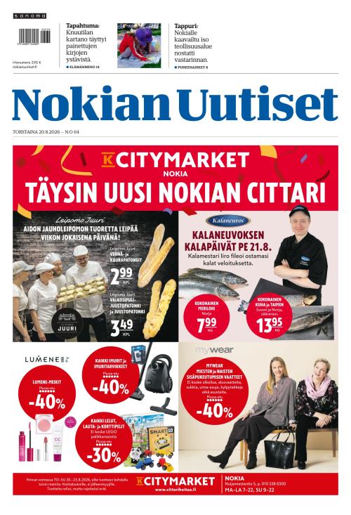 Nokian Uutiset 20.8.2026