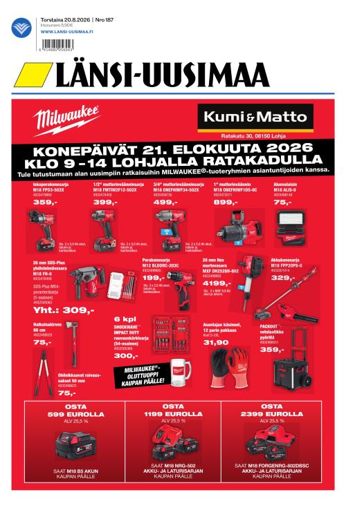 Länsi-Uusimaa 20.8.2026