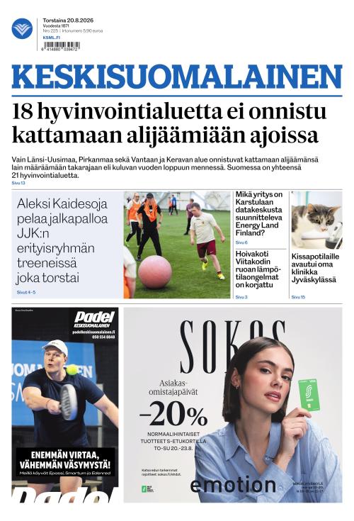 Keskisuomalainen 20.8.2026