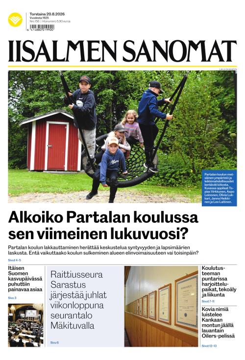 Iisalmen Sanomat 20.8.2026