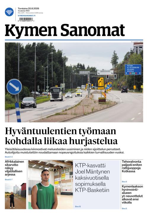 Kymen Sanomat 20.8.2026