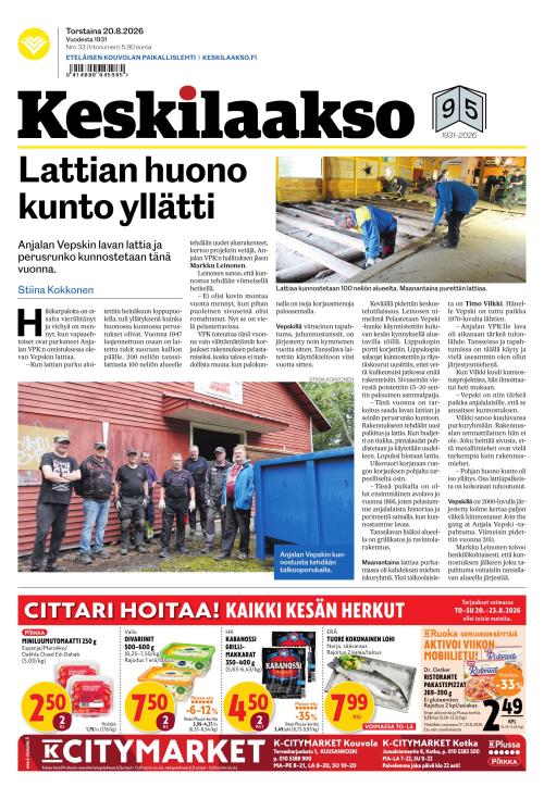 Keskilaakso 20.8.2026