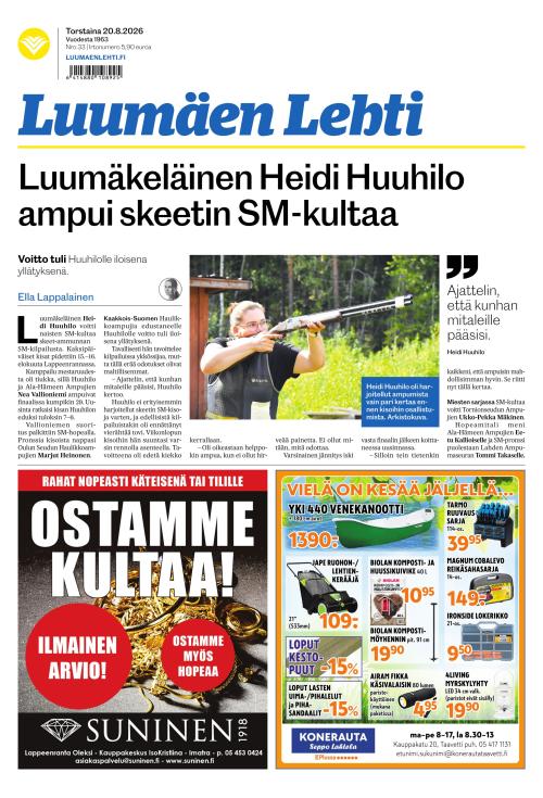 Luumäen Lehti 20.8.2026