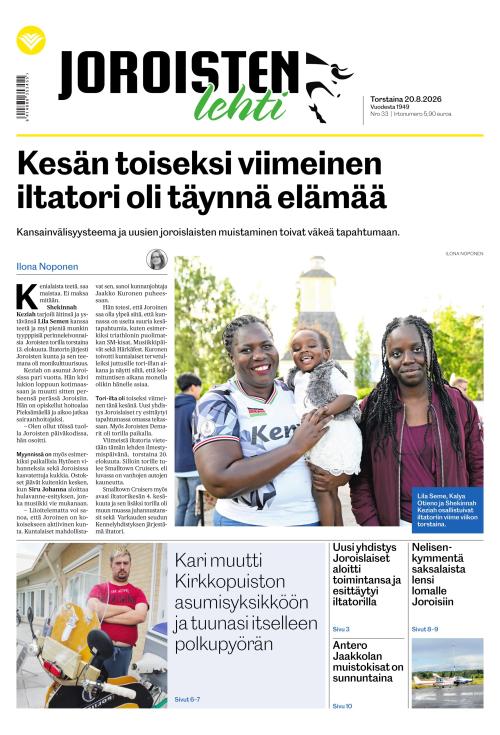 Joroisten Lehti 20.8.2026