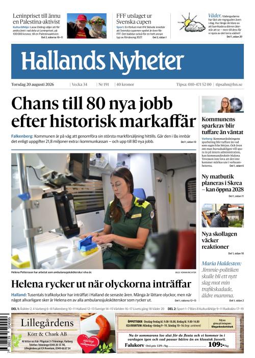 Hallands Nyheter 20.8.2026