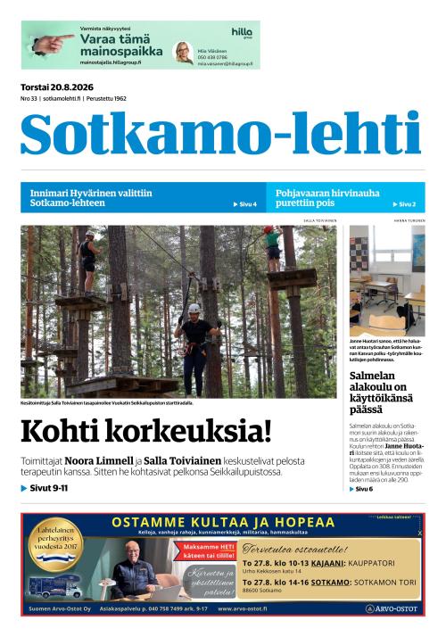 Sotkamo-lehti 20.8.2026