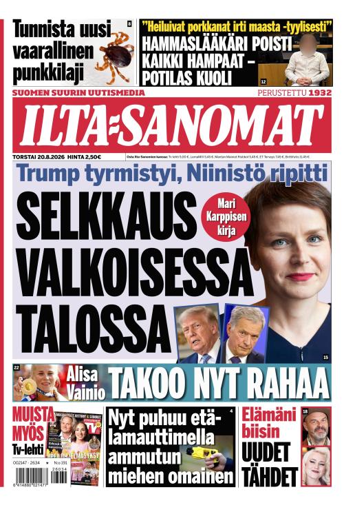 Ilta-Sanomat 20.8.2026