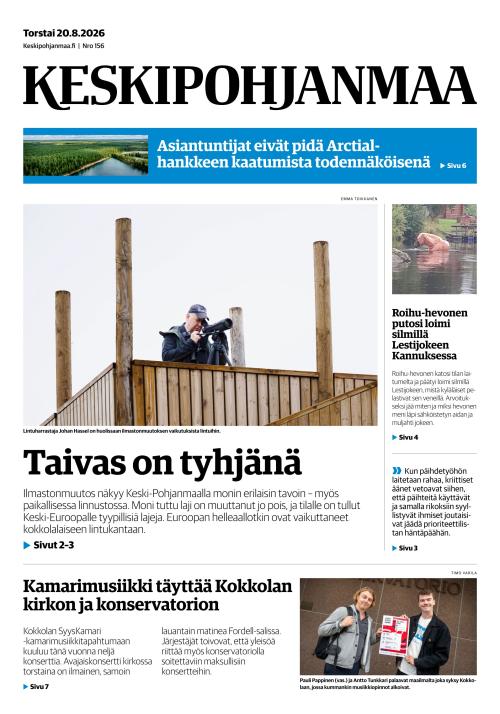 Keskipohjanmaa 20.8.2026