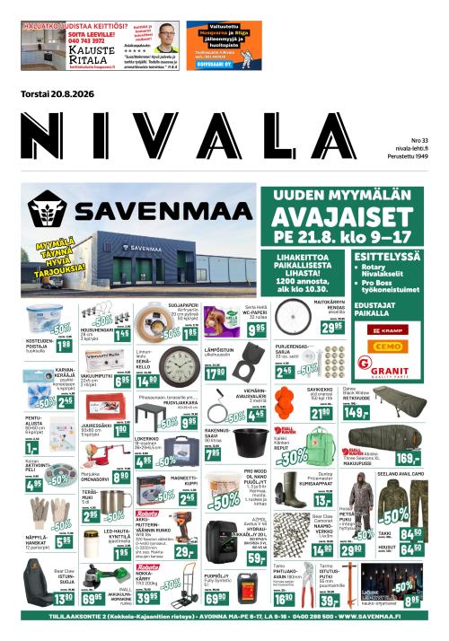 Nivala-lehti 20.8.2026