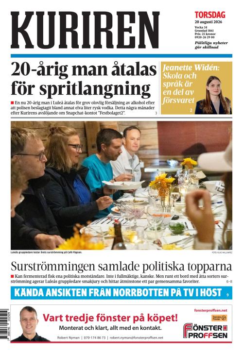 Norrbottens-kuriren 20.8.2026