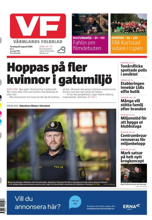 Värmlands Folkblad 20.8.2026