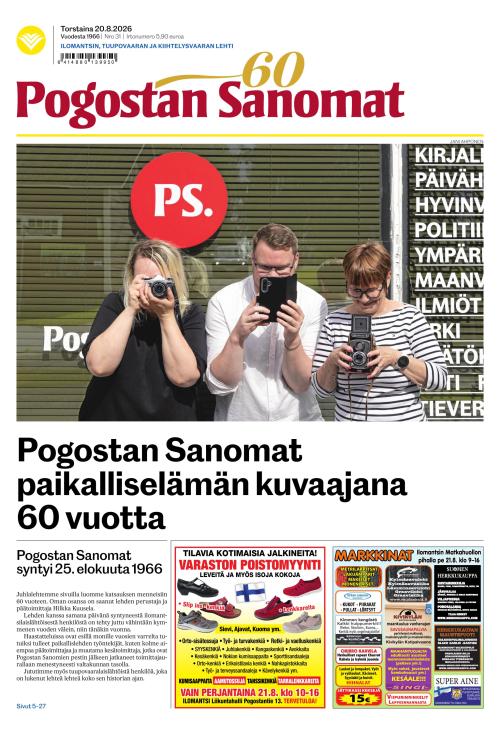Pogostan Sanomat 20.8.2026