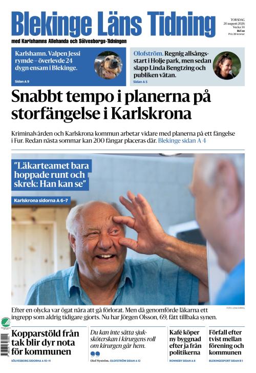 Blekinge Läns Tidning 20.8.2026