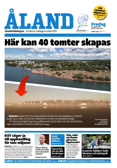 Ålandstidningen 21.8.2026