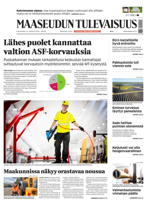 Maaseudun Tulevaisuus 21.8.2026