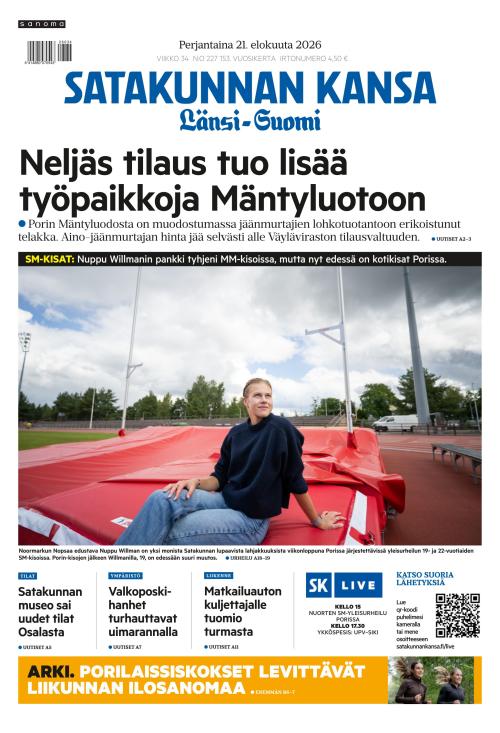 Satakunnan Kansa Länsi-Suomi 21.8.2026