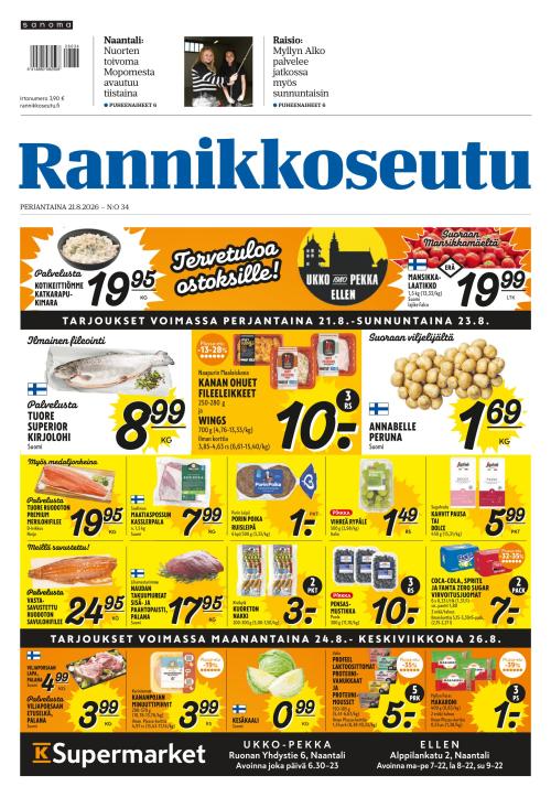 Rannikkoseutu 21.8.2026