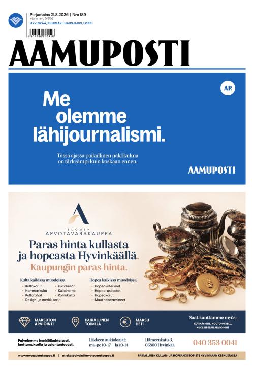 Aamuposti 21.8.2026