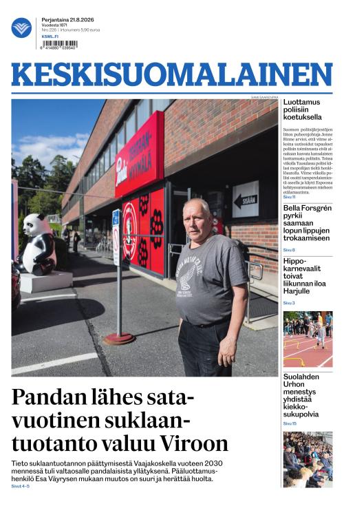 Keskisuomalainen 21.8.2026