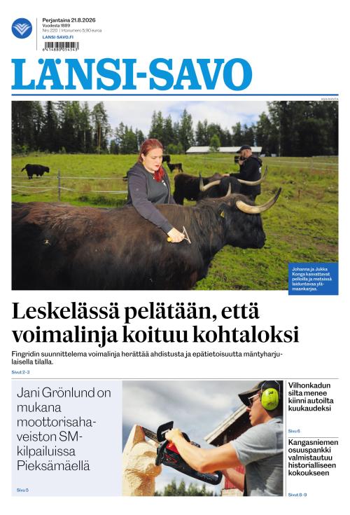 Länsi-Savo 21.8.2026