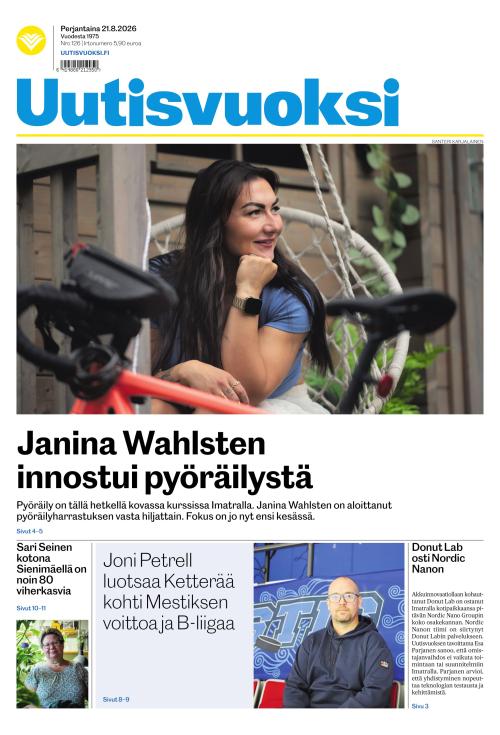 Uutisvuoksi 21.8.2026